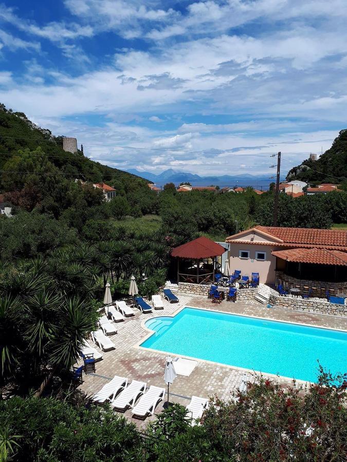 Hotel Nostos Frikes Bagian luar foto